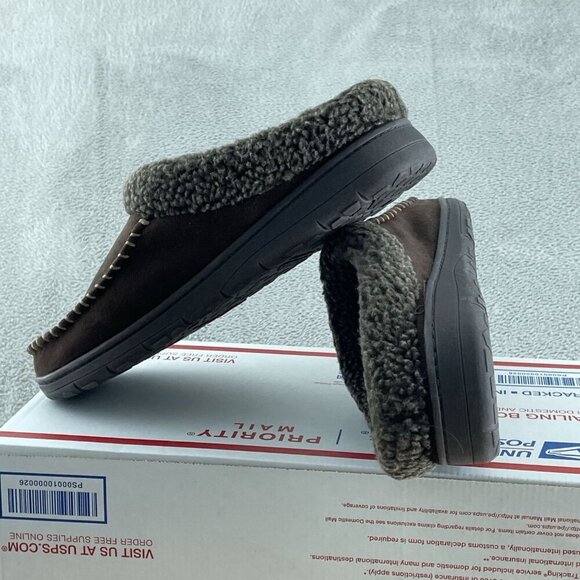 Dearfoams Men's Brendan Memory Foam Clog Slipper 9-10 S129 - Picture 4 of 8